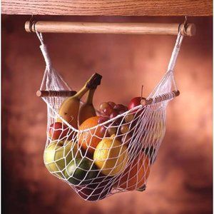 Space Saving Produce Hammock Under Cabinet, Kitchen or  RV storage Organization